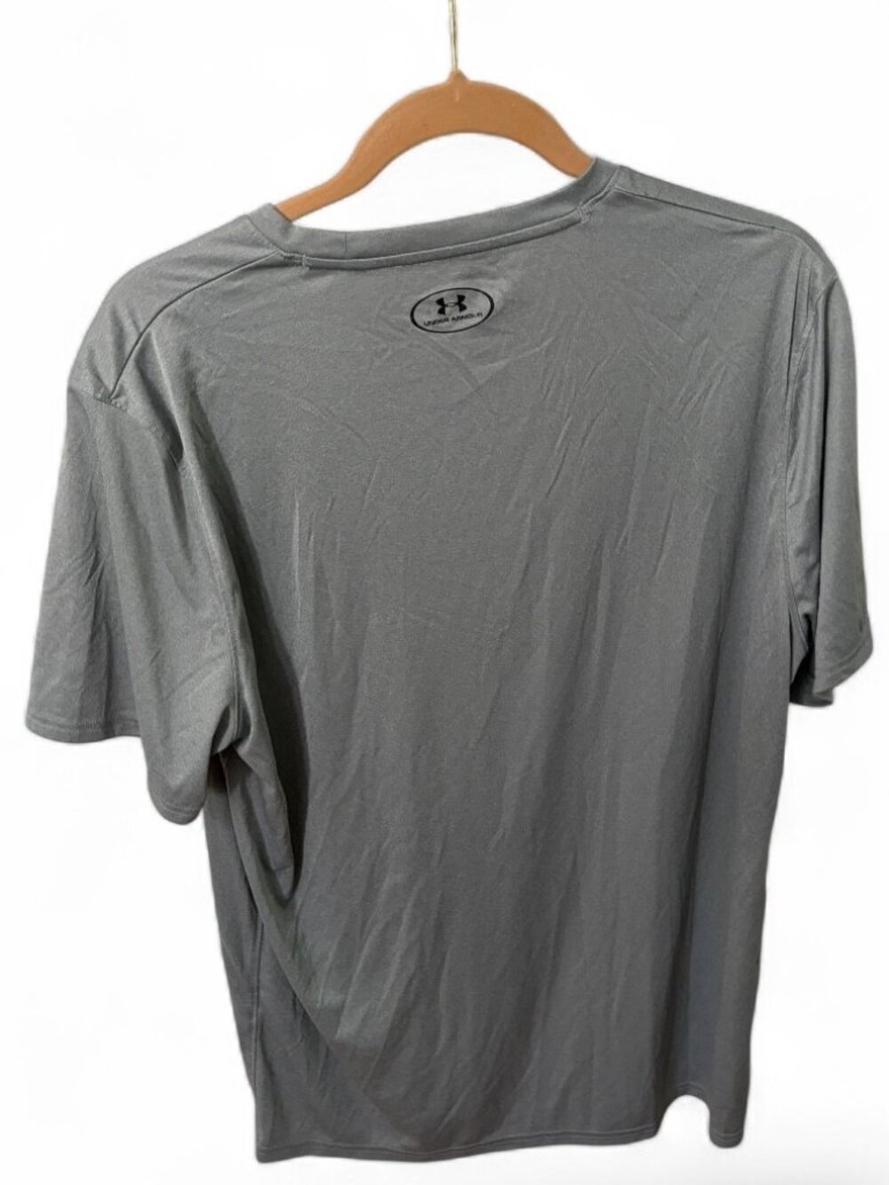 Under Armour Gray HeatGear Loose Fit Short Sleve Athletic T-Shirt Men's XL - Picture 3 of 7